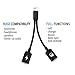 2-in-1 Lightning Splitter Adapter for iPhone X/8/8 Plus/7/7 Plus. Double lightning ports for dual Lightning Headphone Audio & Charge Adapter. Compatible IOS 10 or Later