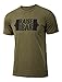 Jumpbox Fitness Raise The Bar - Military Green - Men's Barbell Weightlifting Triblend Workout T-Shirt
