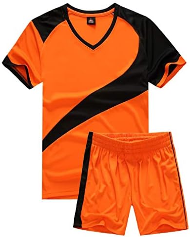 yingfeg bb Soccer Uniforms for Men Sports Jersey and Shorts Set Short Sleeve Shirts