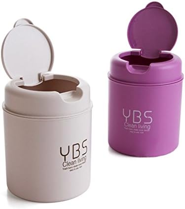 ANZYDEAL Mini Table Dustbin Sundries Car Garbage Can Desktop Trash Can Garbage Dust Case Holder Bin Ash-bin