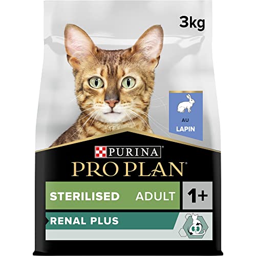 PURINA PRO PLAN Renal Plus, Crocchette Gatti Sterilizzati, Sacco da 3 kg