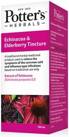 Potter's Herbals Echinacea Tincture with Elderberry Juice 100ml