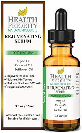 100% Natural Rejuvenating Serum. All Natural Serum For Face, Neck, Chest - Unique Gentle Care - Perfect For All Skin Types - Great Moisturizer & Anti Aging Formula.