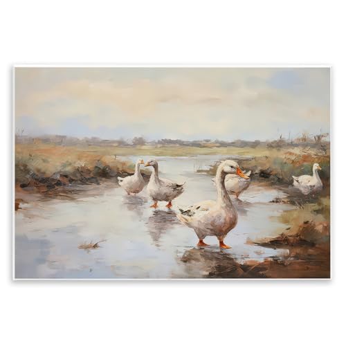 Stupell Industries Swan Family Traditional Pond Wall Plaque Art Design by Petal…