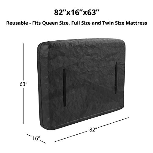 Mattress Bag with 8 Handles for Moving & Long Term Storage Queen Size