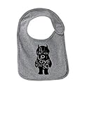 Ill Eat You Up I love You So Funny Infant Jersey Bib Athletic Heather One Size
