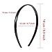 Shappy 40 Pcs Black Plastic Headbands Thin Skinny Headbands for Women Black Plain DIY Craft Hair Accessories Plastic Teeth Comb Hair Accessories