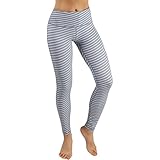 ODODOS by Power Flex Women's Tummy Control Workout Running Printed Pants Yoga Pants With Hidden Pocket ,SketchLine, Medium