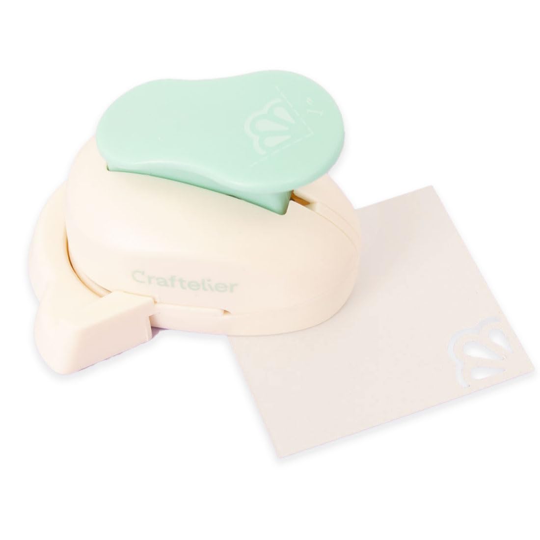 Craftelier - Pressure Lever Shell Shaped Corner Punch for Die Cuts on Papers and Cardstock | Special for Scrapbooking and Crafts | Size Diameter: 25 mm