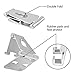 HITASION Cell Phone Stand, Double Adjustable Universal Aluminum Cell Phone Tablet Stand Accessories for All Android Smartphone Samsung Note 8 Google Pixel iPhone X 8 7 6 6s Plus LG G6 Moto Z and More