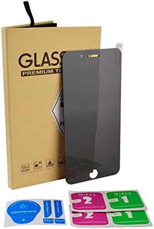 ZEMOJ Z4 Anti -Spy Screen Protector for Iphone 8/7 Plus, Privacy Tempered Glass Screen Protector ,Full Coverage for 5.5”Iphone 8Plus,9H Hardness Film(Black)