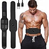 Kirlor Muscle Toner ABS Training Workout Belt Body Abdominal Toning Gear Waist Trimmer Ab Workouts Intelligent Portable Fitness Apparatus for Men Women Abdomen/Arm/Leg Home Office Exercise