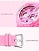 KXAITO Women's Ladies Outdoor Waterproof Sports Watch Quartz Watch Fashion Bracelet Movement Analog-Digital Display Girls Wrist Watches (1643_Pink)
