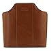 Londo PU Leather Remote Control Holder, Office Supplies Desk Organizer with Tablet Slot, Makeup Brush and Utensils Cube, Large Capacity Desk Caddy With 5 Compartments