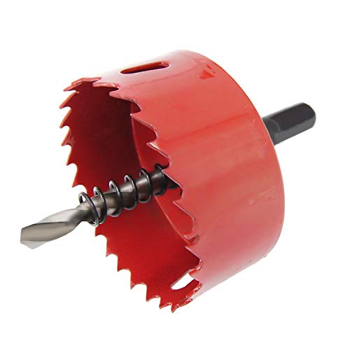 Laiwei Bi-Metal Hole Saw Kit, 7 Pcs 7/8" to 2-1/2" General Purpose Hole Saw Drill Bits, HSS Hole Cutter with Arbor for Wood, Plastic, Drywall, Soft Metal - Thumbnail 3
