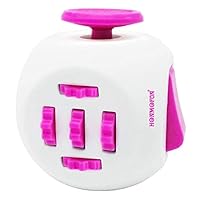 Honmofun ADHD Fidget Cube Fidget Twisty Cube Fidget Cube Spinner Fidget Cube Fidget Cube Keychain Fidget Toys Fidget Cube Fidget Toy (Pink)