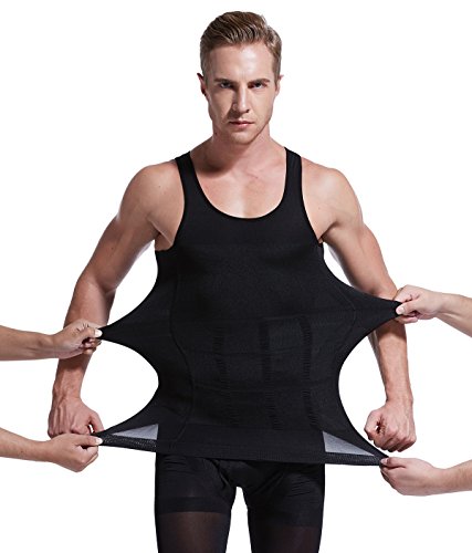 Hoter mens slimming body shaper vest shirt abs abdomen …