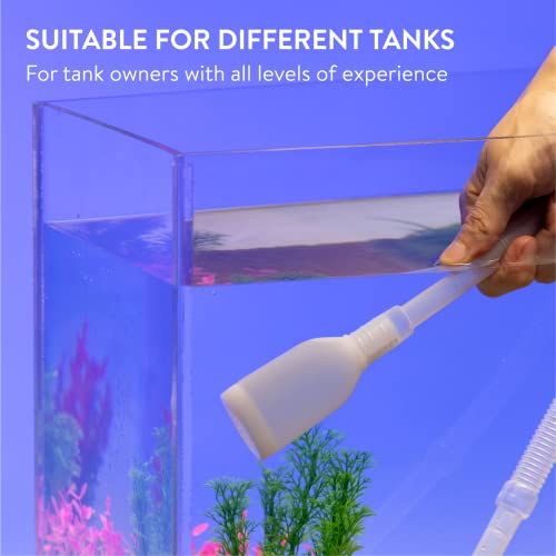 Luigi's Aquarium & Fish Tank Siphon and Gravel Cleaner A Hand Fish