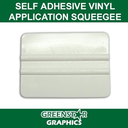 GREENSTAR GRAPHICS PACK OF 5 STICKY BACK PLASTIC SELF ADHESIVE SIGN VINYL APPLICATION SQUEEGEES