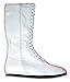 Pro Wrestling Costume Boots (Small, White)