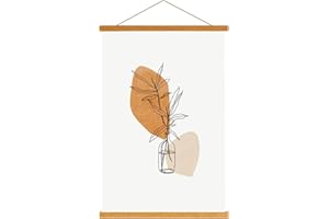 SUNAUTO Magnetic Poster Frame Hanger A2, 18x12 18x18 18x24 Wood Wooden Magnet Frame Cadre Magnétique Hanging Kit for Photo Pi