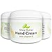 Best Hand Cream for Dry and Aging Hands - Natural Skin Lotion for Sensitive Skin - Heal Scars + Cracked Hands - Reduce Fine Lines + Wrinkles + Age Spots - Cocoa Butter + Vitamin E - Fragrance Free