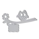 Whitelotous Cutting Dies Stencil Metal Mould for DIY Scrapbook Album Paper Card (Owl)