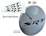 SRT Center Cap Overlay Decals- 2015-2017 Challenger SRT - (Color: Gloss Red)