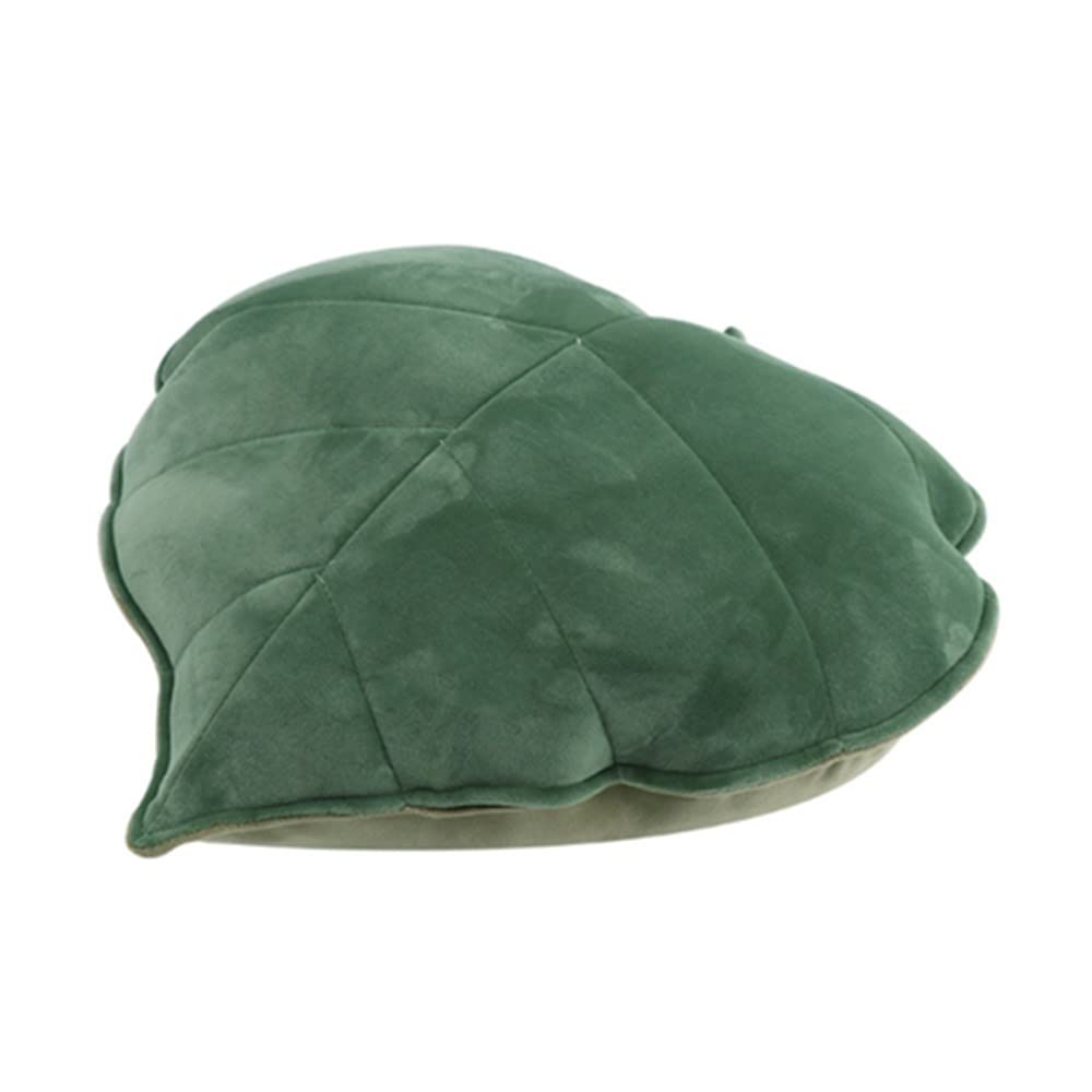 OUKEYI 20 x 20 Inch Leaf Shaped Throw Pillow Cushion 3D Leaves Soft Shaped Throw Pillow Decorative Sofa Cushion Green Plant Home Decoration for Car Bedroom Sofa Living Room, Green