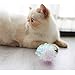 Yangbaga Dye Free Crinkle Cat Toys Balls, 2x1.4x1.2in Lightweight, 20 PCS