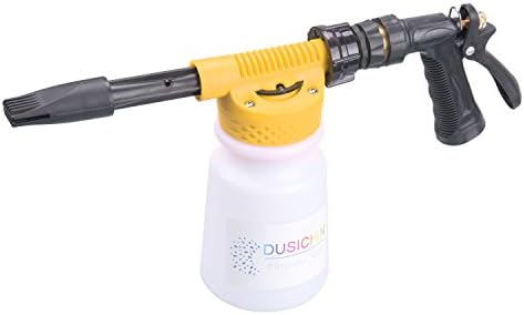 DUSICHIN SFL-105 Adjustable Snow Foam Lance, Foam Cannon Work with Standard Garden Hose (Yellow)
