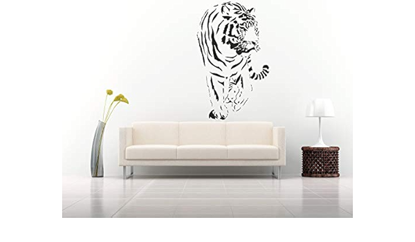 Amazon Com Wall Decals Decor Tiger Decal Tiger Sticker King Of Beasts Tiger Beast King Nature Made In Usa Nursery Decor Ld17 Home Kitchen