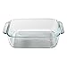 Pyrex Basics 8 Inch Square Glass Baking Dish (8in x 8in x 2.5in)