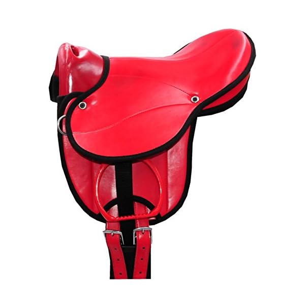 Amesbichler AMKA Pony-Shetty Frisco - Cuscino da equitazione con maniglia, cinghie, staffe e reggisella, adatto anche…