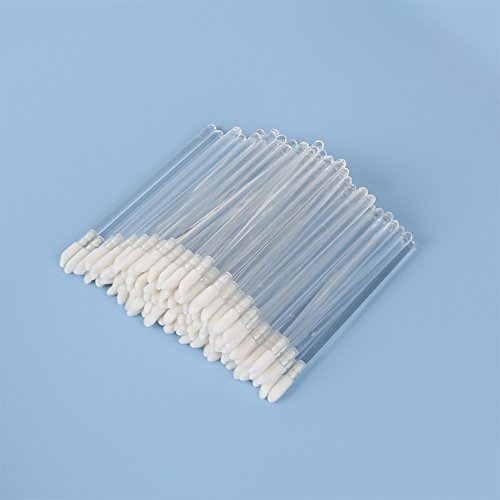 Shintop Disposable MakeUp Lip Brush Lipstick Gloss Wands Applicator Perfect Make Up Tool (100pcs clear)