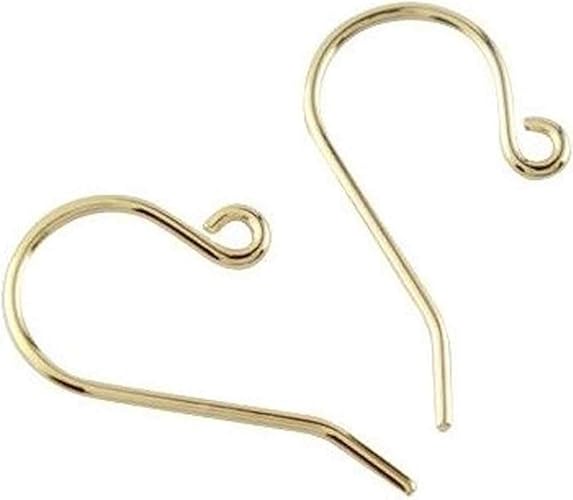 Amazon Co Jp 18金 ピアスパーツ イエローゴールド フック金具 ピアス金具 ハンドメイド 手作り用 両耳用 1ペア レディース ジュエリー