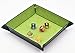 DND Dice Tray - Dice Rolling Tray Leather Collapsible Tray for Tabletop RPG D&D (DND) Pathfinder Role Playing Game (Green)