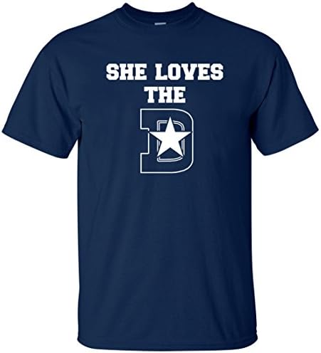 NZone Dallas 'She Loves the D' Men's T Shirt (L)