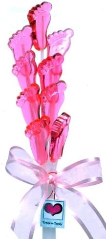It's A Girl! Baby Feet Candy Bouquets, Pack of 6