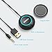iClever Himbox HB01mini Hands-Free Car Kit Bluetooth Car Receiver with Magnetic Mount, 3.5mm Aux Input Jack, Multi-Point Access, Siri / Voice Activation, black