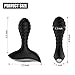 Anal Sex Toys with 10 Variable Vibration Modes for Safe Anal  Prostate Play , PALOQUETH Smooth Silicone Wireless Remote Butt Plug Vibrator for Beginner Intermediate