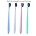 Activated Charcoal Toothbrushes Soft BPA Free, Made in Japan, Manual Toothbrushes with Wheat Straw Handle and Binchotan Bristles - Soft, Ultrafine, Tapered. Compact Head and Slim Design (4 pack)