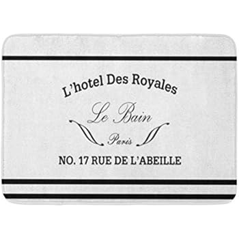 Amazon.com: Coolest Secret Bath Mat French Le Bain ...