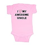 Mashed Clothing Unisex-Baby I Love My Awesome Uncle Bodysuit