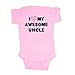 Mashed Clothing Unisex-Baby I Love My Awesome Uncle Bodysuit