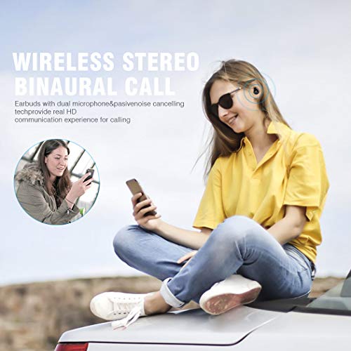 image for Bluetooth Headphones, Besiva Wireless Headphones Bluetooth 5.0 Earbuds
