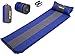 Inflatable Air Sleeping Pad with Built-in Pillow, Lightweight, Waterproof Fabric, Compact and Comfortable, Quick Flow Valve, Thick Outer Skin, Superior Sleeping Pad, for Camping, Hiking, Backpacking