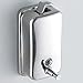 TBAO 1000ml 36oZ Classic Series Surface-Mounted Stainless Steel Manual Wall-Mount Soap Dispenser for Bathroom Kitchen Marketplace Hotel Restaurant (1000ml)