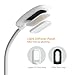Aglaia LED Reading Floor Lamp, Dimmable Standing Lamp with Gooseneck for Living Room, Eye-Cared Touch Control Light, 11W, 3 Color Modes, 4-Level Dimmer – White