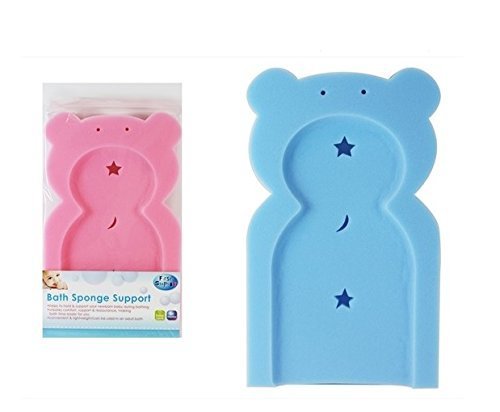 First Steps – Pink Baby Bath Sponge Support – Teddy Shaped – Pink by Na